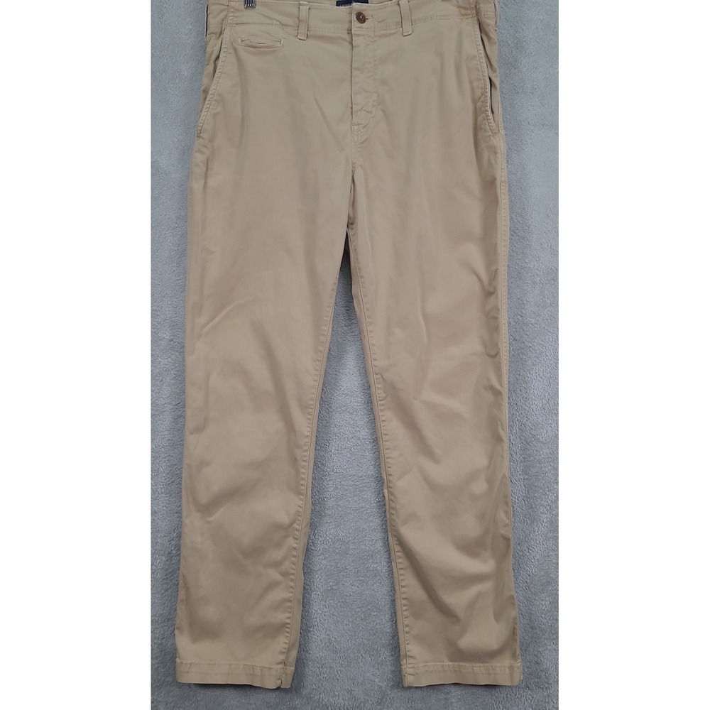 American Eagle Extreme Flex Original Straight Khaki Pants Mens 36X36 Tan Chinos